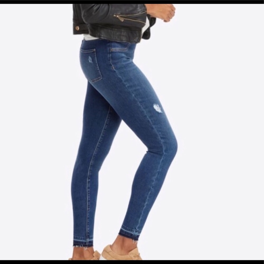 Spanx Distressed Skinny Jeans S Nwot